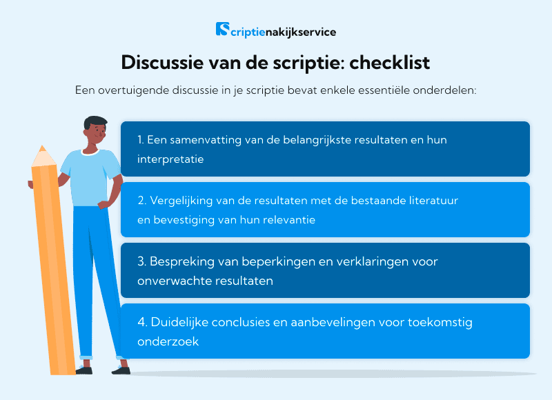 Discussie voor het scriptie: checklist