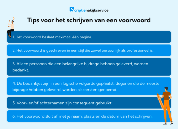 Voorwoord schrijven voor je scriptie: tips en voorbeelden