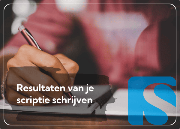 Resultaten van je scriptie schrijven